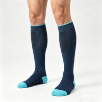 Chaussettes de compression pour hommes et femmes - Respirantes, antidérapantes, adaptées aux diabétiques, en spandex pour l'été