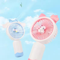 Mini ventilateur électrique rechargeable par USB, longue durée de vie de la batterie, portable, léger, ventilateur de refroidissement portable avec support de téléphone