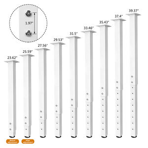 Gambe per Mobili Regolabili in Altezza, Accessori per Tavoli e Armadi, Gambe in Metallo Antiscivolo per Scrivania da Ufficio e Soggiorno - Product Image 2