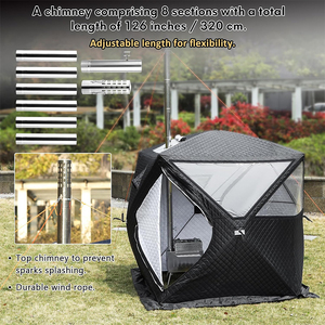 Tent <b>Heater</b> Outdoor Winter Waterproof Cube Winter <b>Portable</b> Foldable Insulated Camping Box Tent - Product Image 6