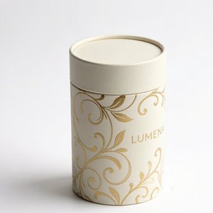 Tube en papier personnalisé de qualité supérieure, boîte cylindrique ronde en papier d'art avec feuille métallique pour emballage de parfum de luxe, vente en gros sur mesure - Product Image 2