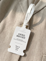 Étiquettes de vêtements personnalisées en PVC souple anti-retour avec scellé de sécurité en plastique à usage unique pour les marques de vêtements