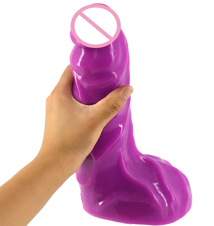 24cm Toys Sex Adult Realistic Thick Dildo FAAK Dong Hot Sales Sex Shop Erotic Toys Ribbed Butt Plug Sex Toys Dildo