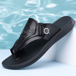 Men's Slides Open Toe Pu Upper EVA Outsole Anti Slippery Casual Summer Beach <b>Sandals</b> - Product Image 1