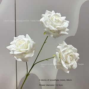 Flores Artificiales Serie Blanca para Decoración de Salones de Banquetes, Arreglos Florales para el Hogar, Decoración de Mesas para Eventos, Decoración Floral de Paredes - Product Image 3