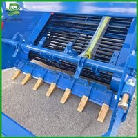 Machine de ramassage de pierres et de briques à dents de ramasse-pierres, à chargement automatique, tractée par tracteur, équipement agricole pour la remise en état des terres dégagerées