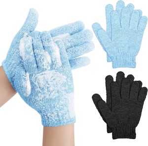 Guante de Baño Exfoliante de Doble Cara Multicolor Personalizado al por Mayor, Guantes de Ducha de Nailon para Spa de Belleza - Product Image 1