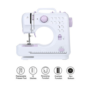 Sm 505 Electric Mini <b>Sewing</b> <b>Machine</b> Purple <b>Portable</b> Fully Automatic For Home Use - Product Image 5