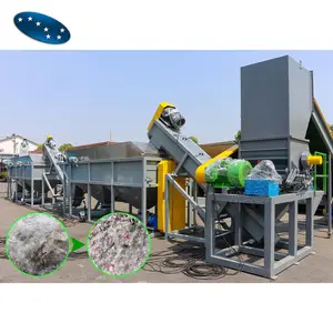 Waste LDPE HDPE PP PE Plastic Stretch Film Woven Bags Cost of Plastic Recycling Crushing Washing Drying Machine System