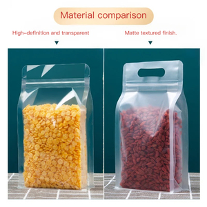 Venta al por mayor mate en relieve cierre de cremallera bolsa de alimentos palomitas de maíz frutos secos Snack bolsas de plástico de embalaje - Product Image 6