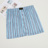 UOKIN grande taille marque personnalisée séchage rapide rayé hommes Boxer 100% polyester respirant doux confortable tissu Boxer Shorts