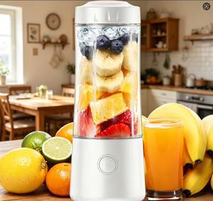 Licuadora Portátil de 400 ml con Cuchillas de Acero Inoxidable, Recargable por USB, para Hacer Smoothies en Casa, Viajes y Paseos - Product Image 1