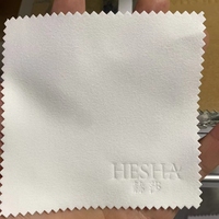Chiffonnette personnalisée pour lunettes, emballée dans une enveloppe en papier, avec logo personnalisé, chiffonnettes en microfibre argentées pour le polissage