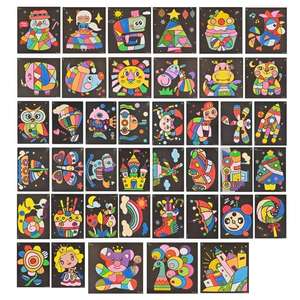 Juguetes de dibujo de pintura de arena de colores, DIY, Manual, 12/18/24 colores, pintura de arena, aprendizaje, juguetes de pintura - Product Image 4