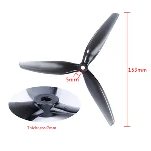 Propeller HQ Prop7X4X3 Three-bladed Propeller Forward And Reverse 7-inch High-efficiency Special For Aircraft Model Accessories Kit