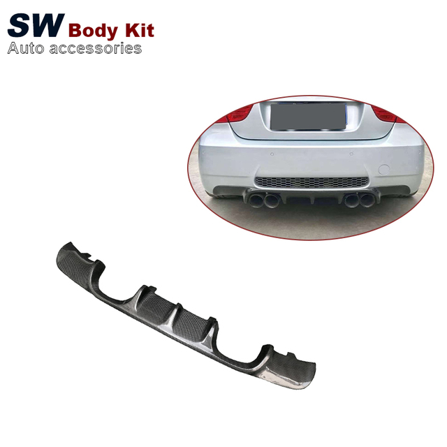 Carbon Fiber Rear Bumper Diffuser for BMW 3 Series M3 E90 E92 E93 Upgrade Modification Aerodynamic Rear Bumper Lip Splitter