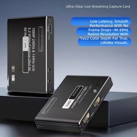Carte de capture de streaming en direct Hardrock Metal 4K60 avec USB/RCA/ pour PS5/Switch, téléphone, iPad et capture vidéo