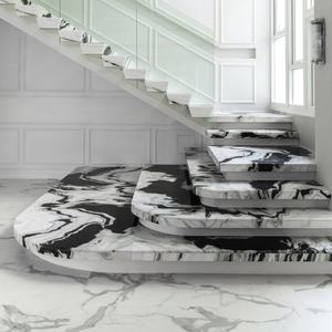 아름다운 대리석 단계 타일 홈 계단 혁신 자연 중국어 팬더 화이트 - Product Image 1