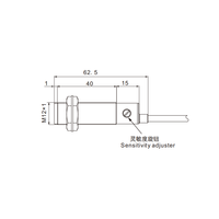 Capteur optique Bxuan M12 NPN PNP 12 à 24V DC à faible coût, interrupteur photoélectrique à réflexion diffuse