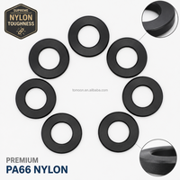 Rondelle en nylon PA66 usinée CNC sur mesure, tolérance +/-0,005 mm, service d'usinage de précision OEM