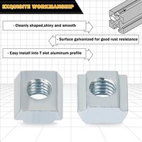 Tuercas en T M3 con Cabeza de Martillo para Ranura en T de Extrusión de Aluminio Serie 2020, Fijación para Marcos de Router CNC y Construcción de Máquinas Modulares