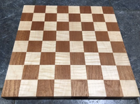 Jeu d'échecs d'échiquier pliant en bois de haute qualité personnalisé avec boîte de couleur basée sur des dessins d'usine