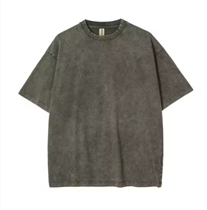 เสื้อยืดคอกลมแขนสั้นผู้ชาย สีพื้น ผ้าฝ้ายเจอร์ซีย์ 100% ทรงปกติ สไตล์ลำลอง - Product Image 6