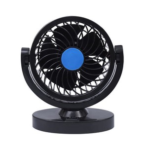 Mini USB Car <b>Fan</b> 12 24V Dual <b>Head</b> Portable For Van And Vehicle Use - Product Image 1