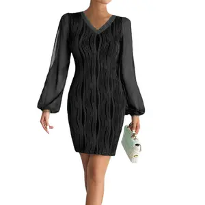Neues Design Spitze A-Linie schwarz, Hochzeitskleid atmungsaktiv 3d-Blumen schicke Perlenbeschlag rückenfreie Kleider /