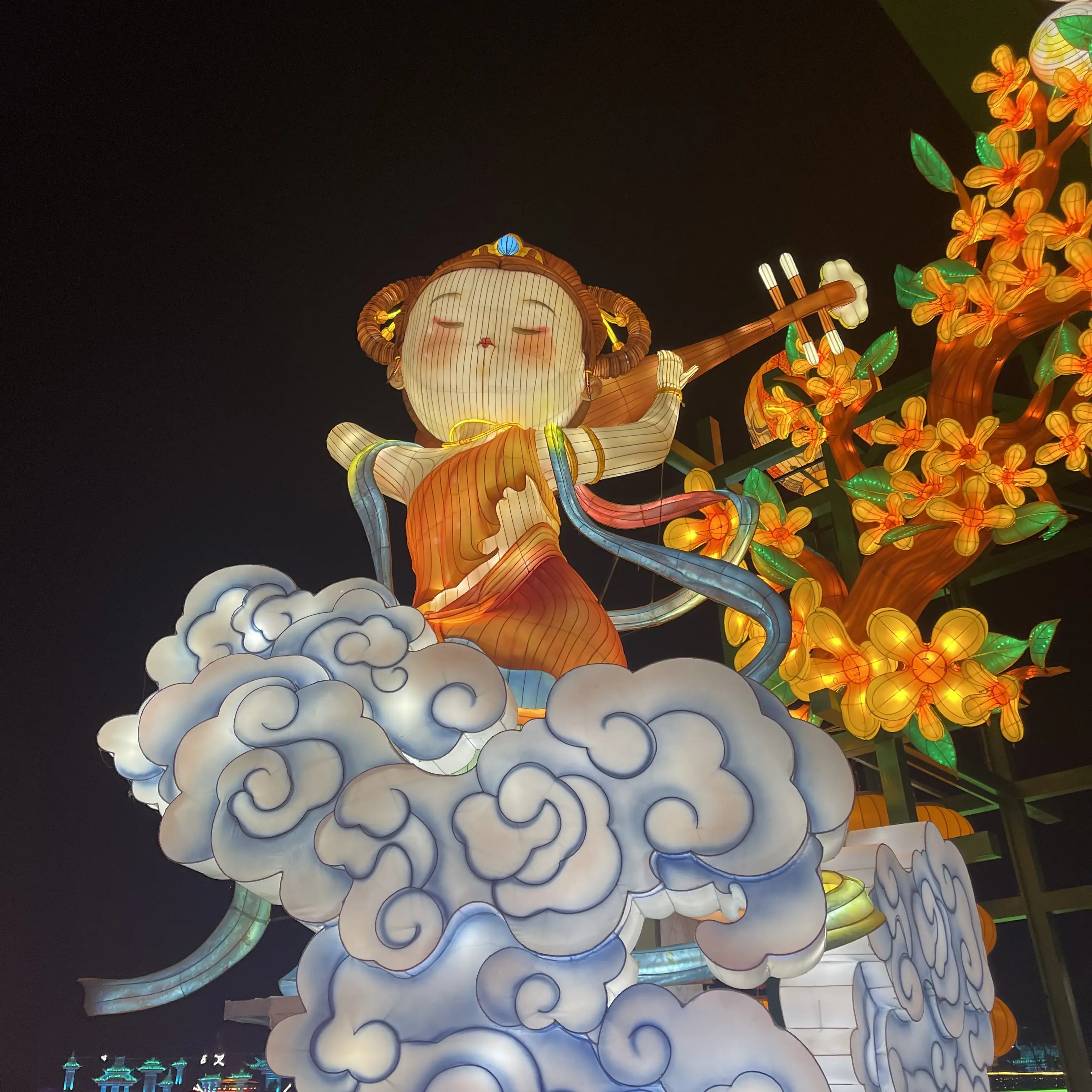 Innovative Chinese Traditional Lantern Festival Character Decoration New Year Lantern for Decoration
