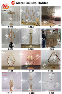 Porte-bougie décoratif en métal unique, vente chaude, centre de table, chandelier pour décoration de mariage - Product Image 3