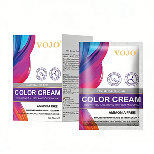 Crème colorante pour <span class=keywords><strong>cheveux</strong></span> VOJO brun <span class=keywords><strong>clair</strong></span>, coloration rapide en 10 minutes, sans ammoniaque, sans PPD, coloration permanente professionnelle de salon, vente en gros - Product Image 1