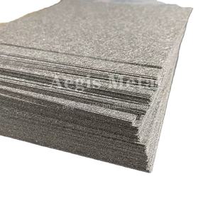0.6mm Épaisseur 70% Porosité 105x204mm R3.78 Feutres de fibre de titane revêtus de <span class=keywords><strong>platine</strong></span> d'angle - Product Image 1