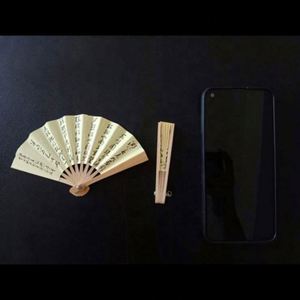 Mini Abanico de Mano de Bambú, Portátil, de Alta Calidad, Hecho a Mano en China, con Diseño Personalizado para Niños - Product Image 2