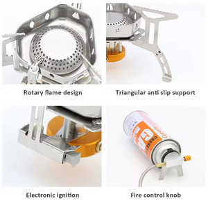 Offres Spéciales Portable Mini <span class=keywords><strong>Butane</strong></span> Cuisinière À Gaz Brûleur Multi-usage Coupe-Vent Four pour <span class=keywords><strong>Camping</strong></span> Pique-Nique Cuisines Randonnée Voitures Hôtels - Product Image 5