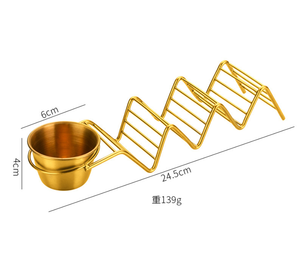 Soporte para <span class=keywords><strong>Tacos</strong></span> de Acero Inoxidable, Soporte Hueco para Conchas de Taco, Bandeja para <span class=keywords><strong>Tacos</strong></span> - Product Image 5