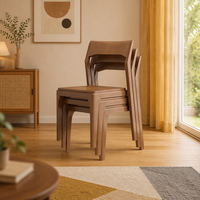 Chaise de salle à manger MULIGNA, style moderne et luxueux, pour café, maison, restaurant, hôtel, bar, cuisine, banquet, avec dossier en bois