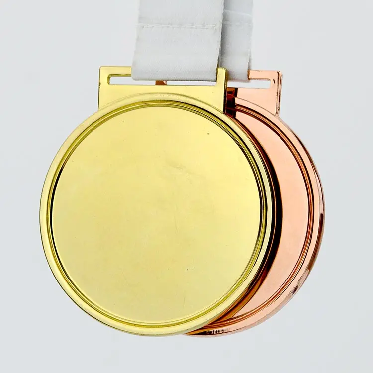 Bulk Cheap価格リーズナブルな価格出荷する準備金属スポーツゴールド空白メダル
