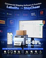 Imprimante d'étiquettes d'expédition USB 4x6 avec balance intégrée |   Imprimantes thermiques tout-en-un D422S avec porte-étiquettes intégré, compatibles UPS