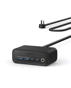 אנקר 525 טעינת תחנת פנטום שחור USB C שולחני מטען תחנת 7-in-1 נייד נסיעות חיצוני כוח תיבת רצועה