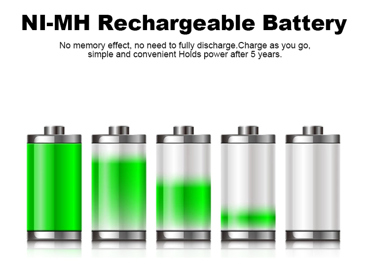 Usine directe HR6 1.2v prêt à l'emploi nimh ni-mh aa aaa 1800mAh 2500mAh piles rechargeables avec DU CE