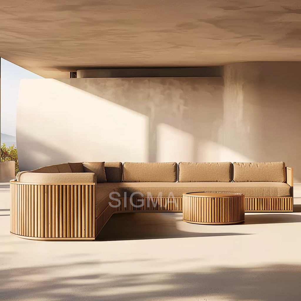 Modern Wholesale Garden Furniture Solid Teak Leisure Sunbed Outdoor Poolside Beach Chair