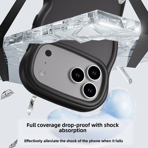 Custodia per Telefono con Motivo a Onde Effetto Pelle, a Copertura Totale, Anti-Caduta per iPhone 17 Pro Max, Diverse Opzioni di Colore - Product Image 5