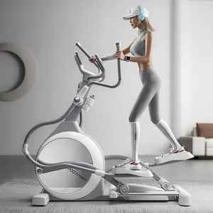 Penggunaan di rumah alat kebugaran kustom elliptical cross trainer magnetik resistensi elliptical mesin