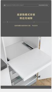 Riel deslizante oculto de montaje inferior para joyero, amortiguador de gabinete, accesorio externo para cajón deslizante, guía de riel. - Product Image 5