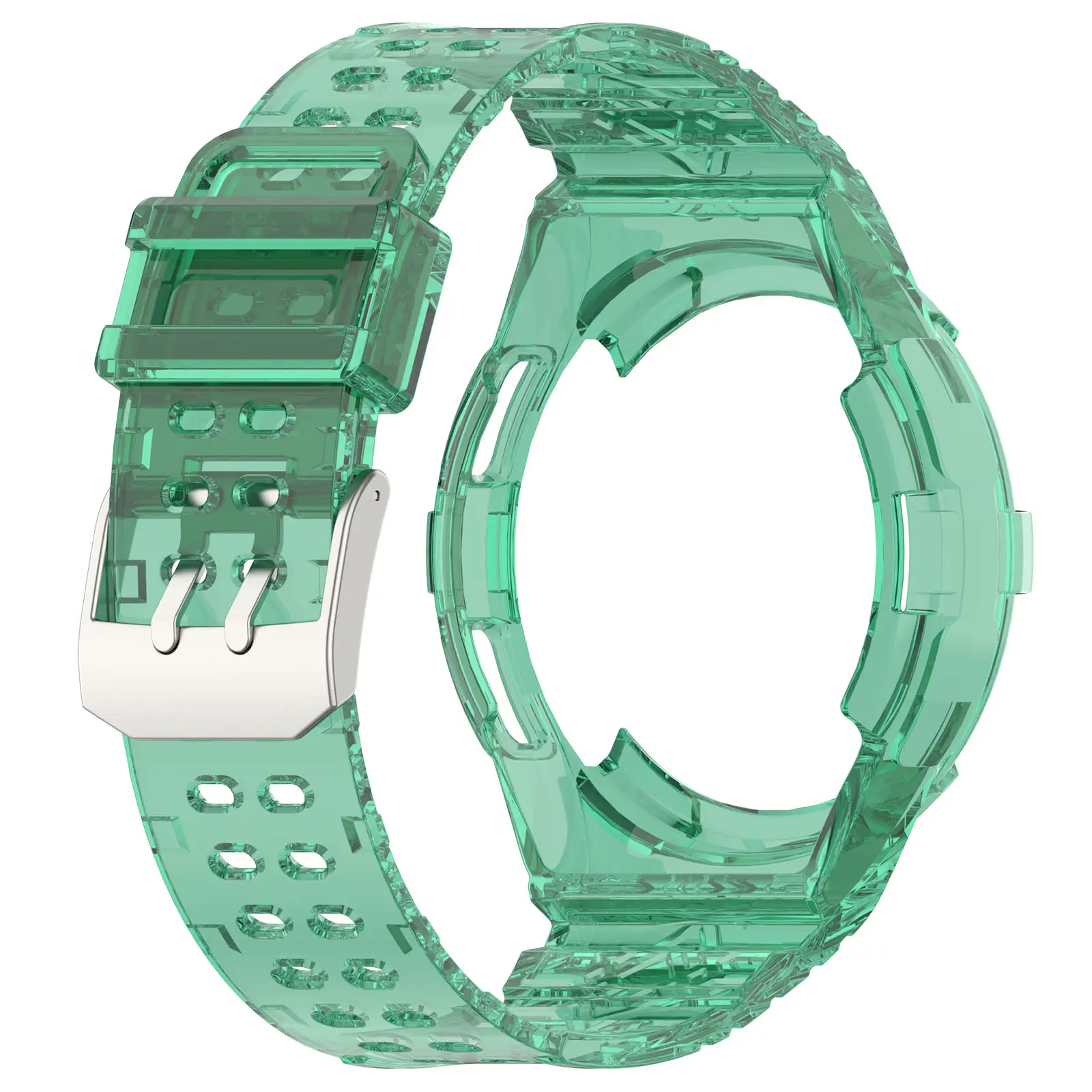 สายนาฬิกาและเคส TPU แบบนิ่มกันน้ำสำหรับ Samsung WATCH 6 CLASSIC 43mm 47mm