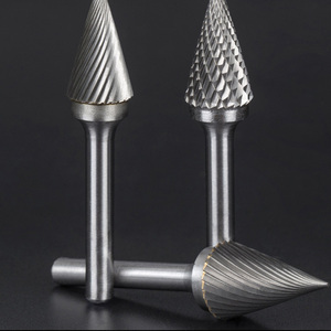 6mm Shank m/MX tập tin quay Burr khoan bit khắc công cụ quay vonfram thép phay cắt kim loại khắc đầu mài - Product Image 3