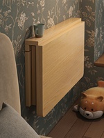 Bureau flottant en bambou en bois massif petit espace d'économie Table pliante murale pour l'étude de la chambre