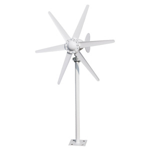 Sistema de suministro de energía eólica de eje horizontal para fines especiales: complemento paisajístico para la monitorización de farolas solares - Product Image 3