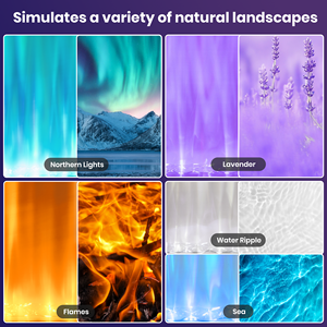 39 "năng động đại dương sóng đèn chảy nước Aurora trực quan RGB rắn màu sắc & hiệu ứng ánh sáng-app & điều khiển từ xa - Product Image 6